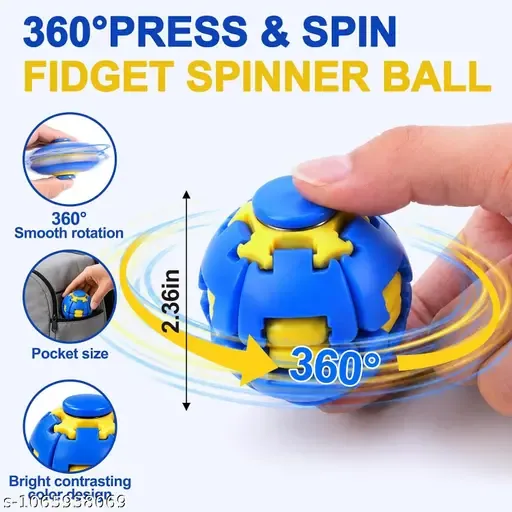 360° Press & Spin Fidget Spinner Ball