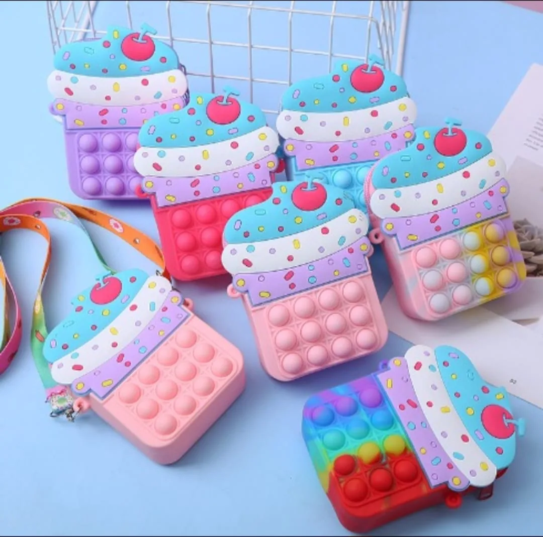 Cupcake Pop-It Sling Bag