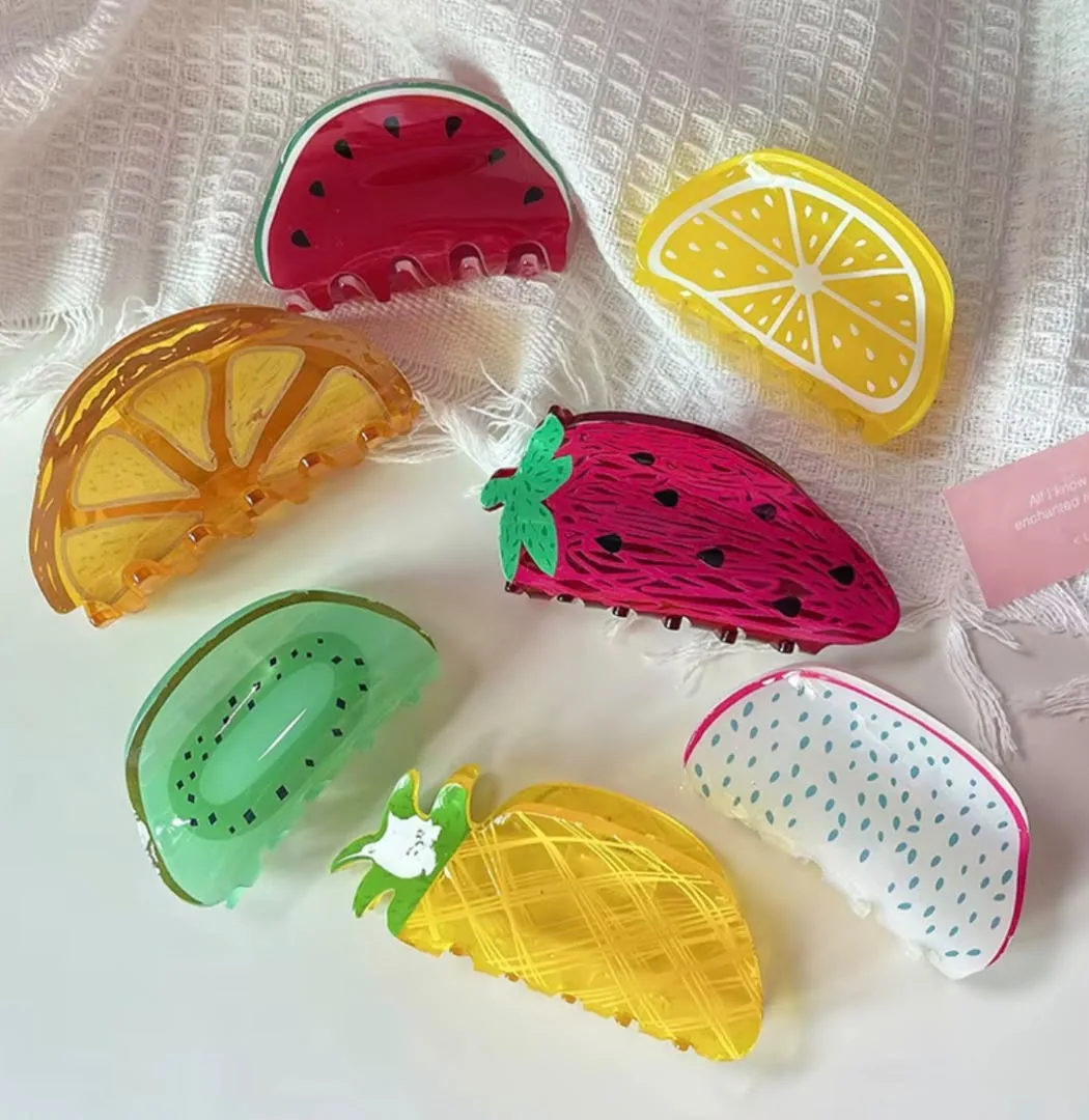 Cute Fruit Hair Claw Clips