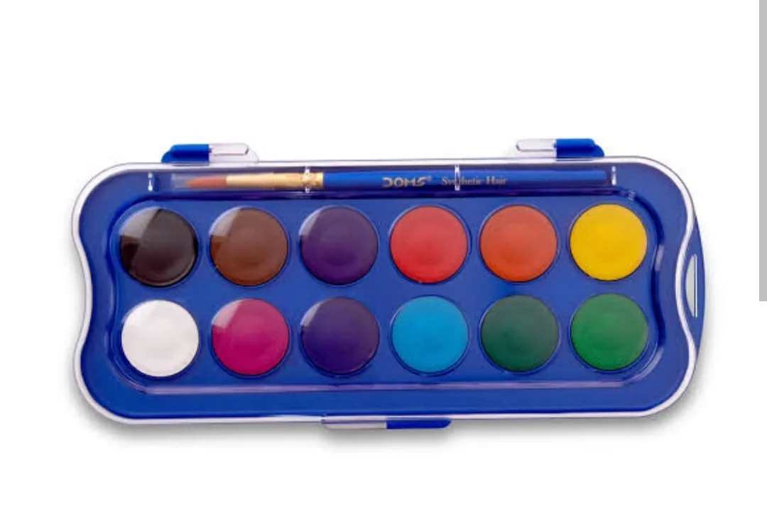 DOMS 12 Water Colour Cakes Set