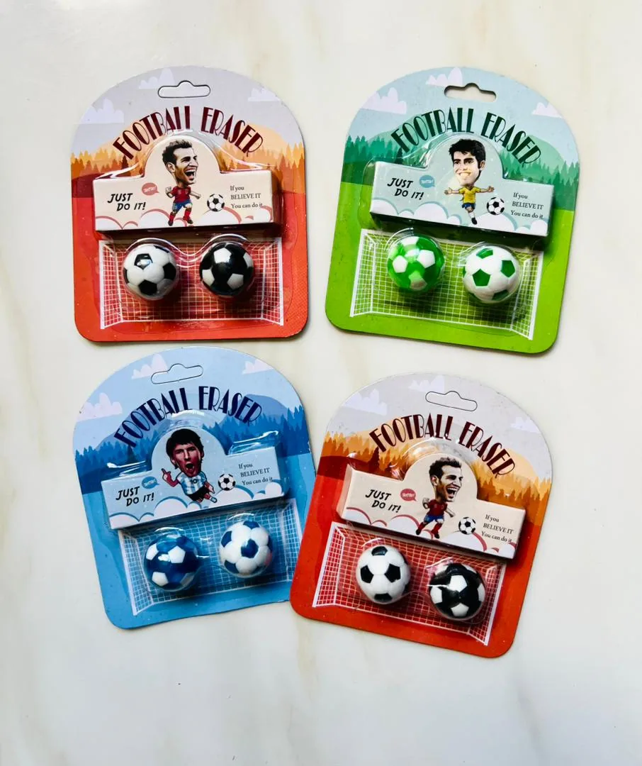 Erasers Soccer Ball Shaped