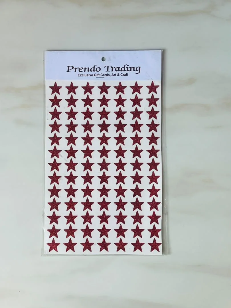 Glitter Star Stickers