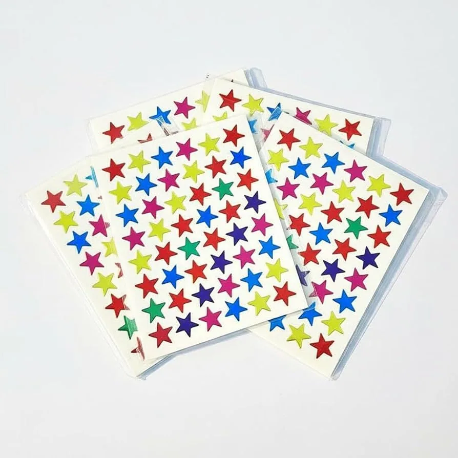 Glitter Star Stickers