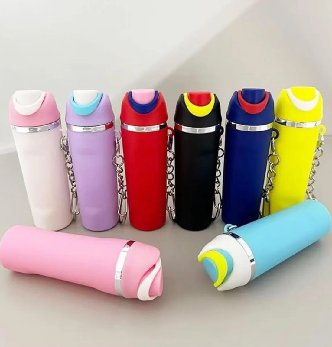 Mini Water Bottle Keychain