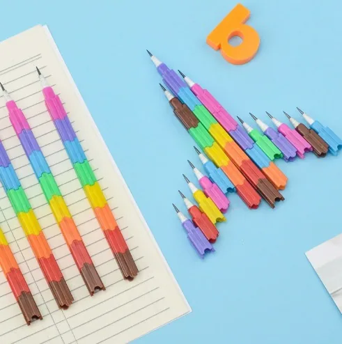 Rainbow Stacky Pencils